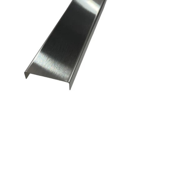 Profil U Decorativ Inox Crom Brushed - 2,7 m x 30 mm x 9 mm