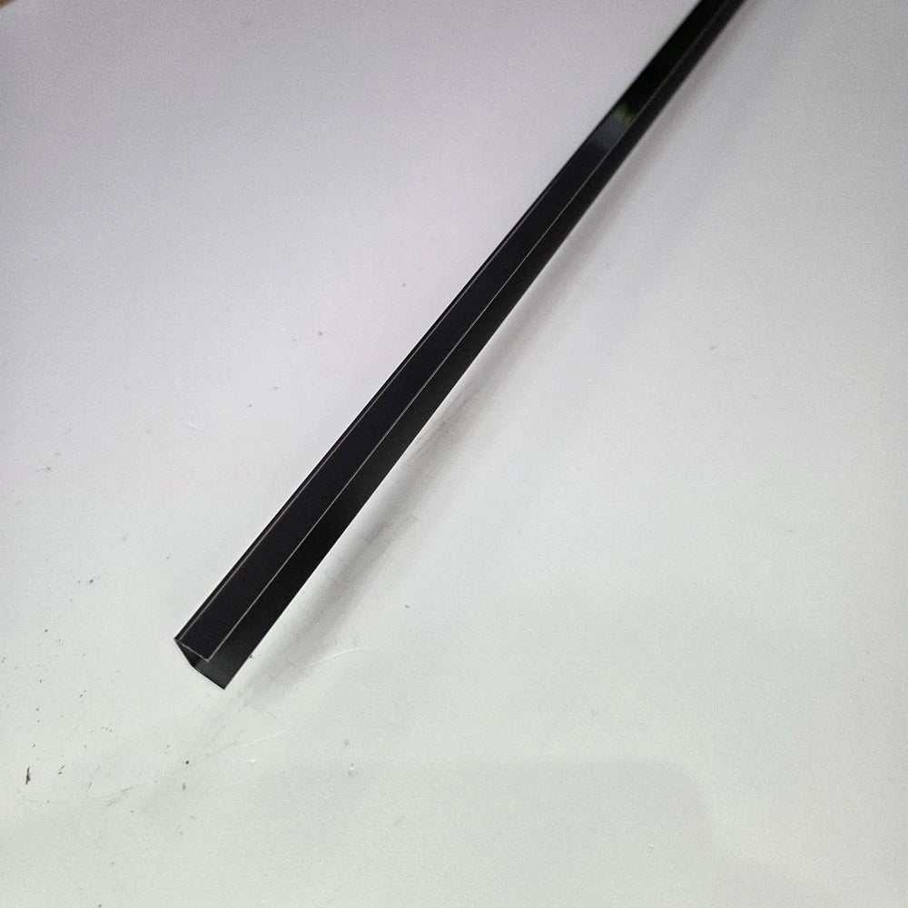 Profil U inox 15 x 9 x 2700 mm negru lucios - brau faianta