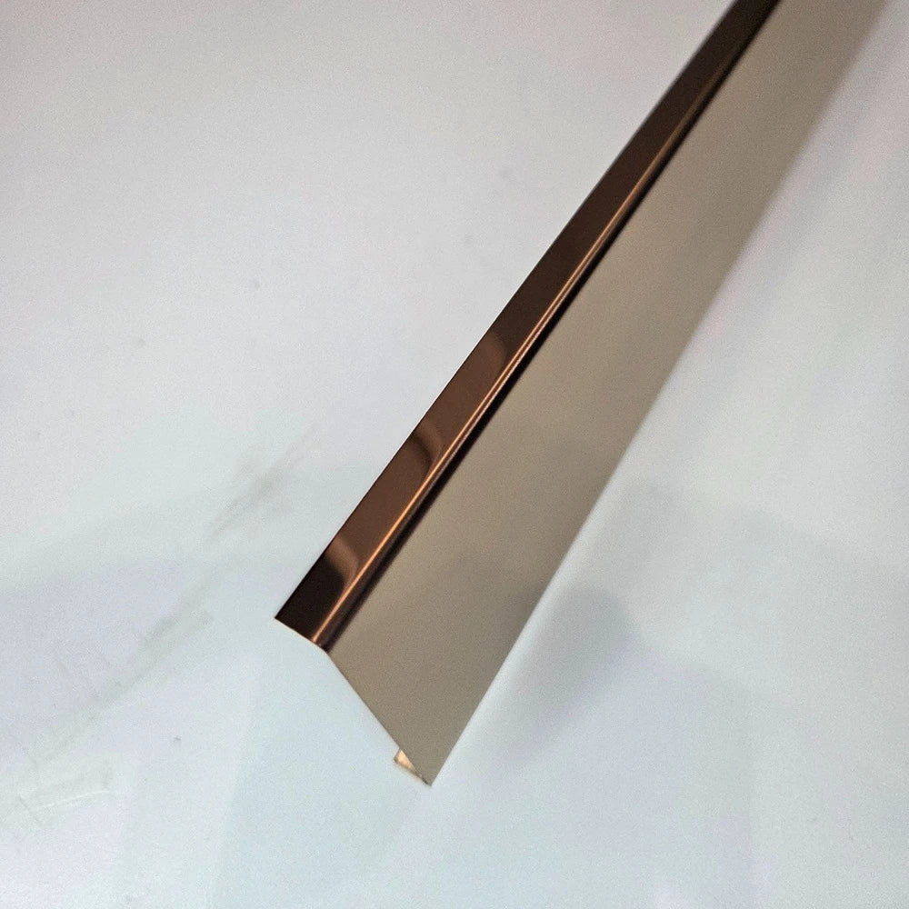 Profil U inox 50 x 9 x 2700 mm cupru lucios - brau lat